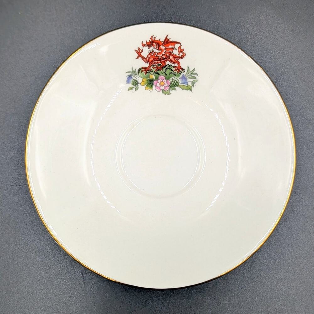 Royal Kendal 1981 Prince Charles Diana Royal Wedding Saucer Dragon Bone China